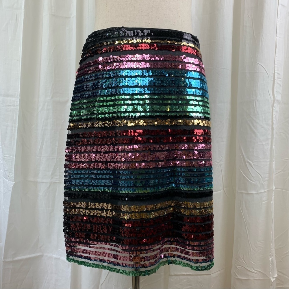 Moulinette Soeurs by Anthropologie Sequin Pencil Skirt Size US 4